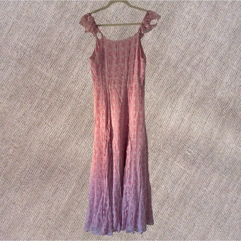LoveShackFancy Tulonne Rose-Print Dress - Picture 6 of 12